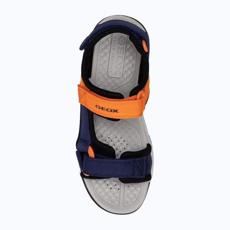 Sandały juniorskie Geox Borealis ocean blue/orange 5