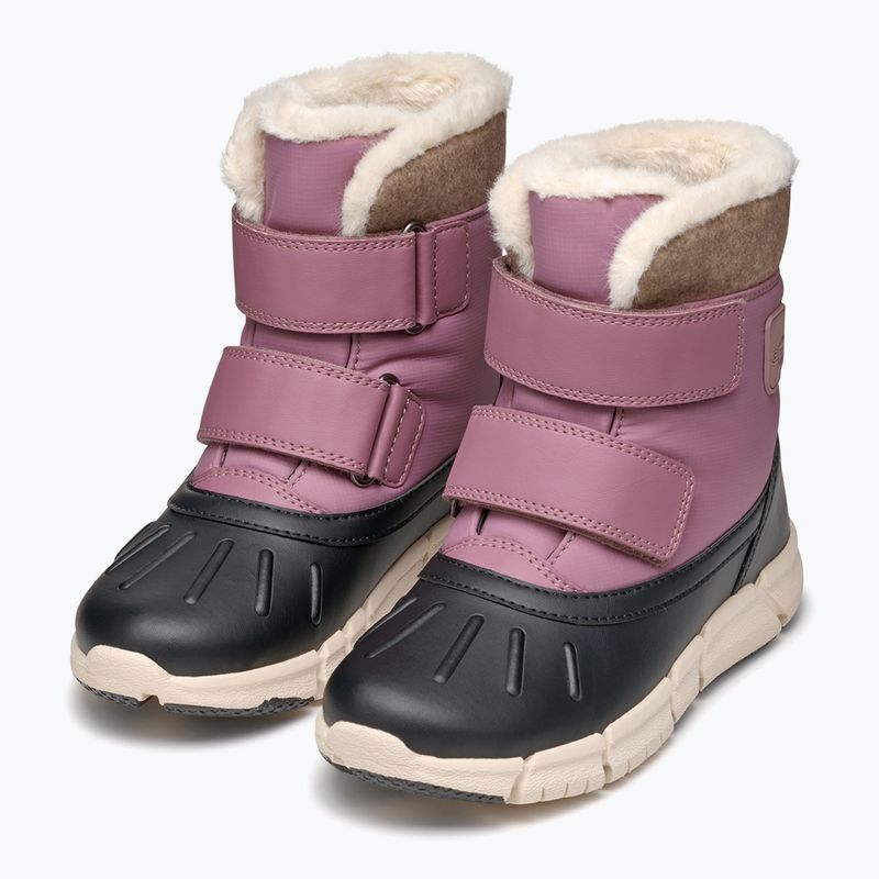 Śniegowce juniorskie Geox Flexyper ABX dark rose/black 3