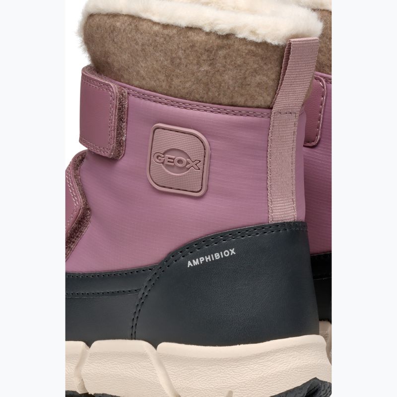 Śniegowce juniorskie Geox Flexyper ABX dark rose/black 7