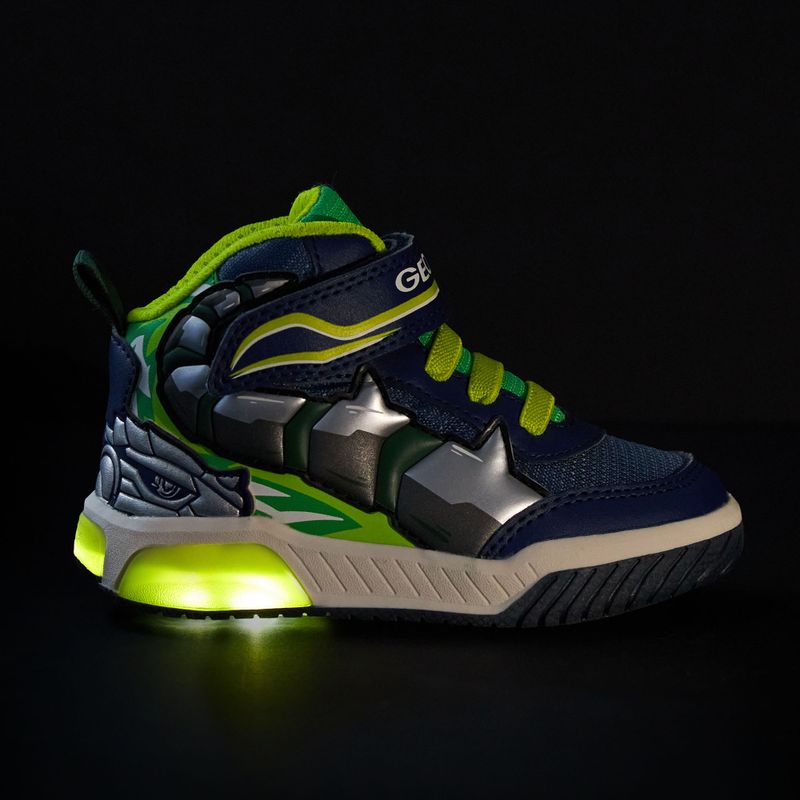 Buty dziecięce Geox Inek navy/lime green 8
