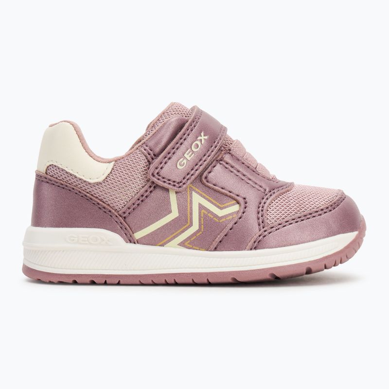 Buty dziecięce Geox Rishon dark pink/old white 2