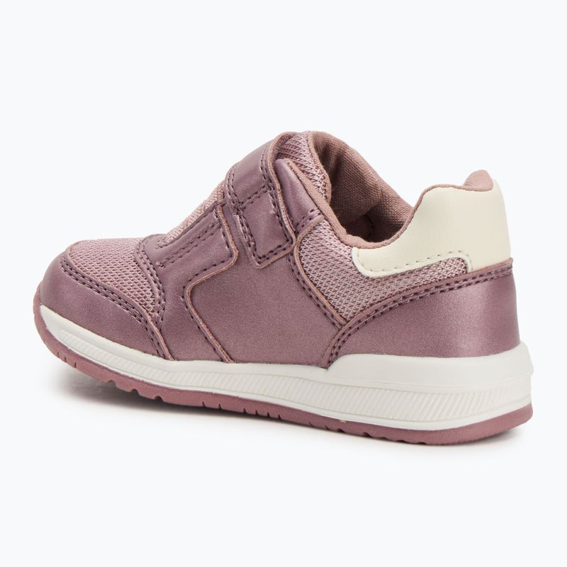 Buty dziecięce Geox Rishon dark pink/old white 3