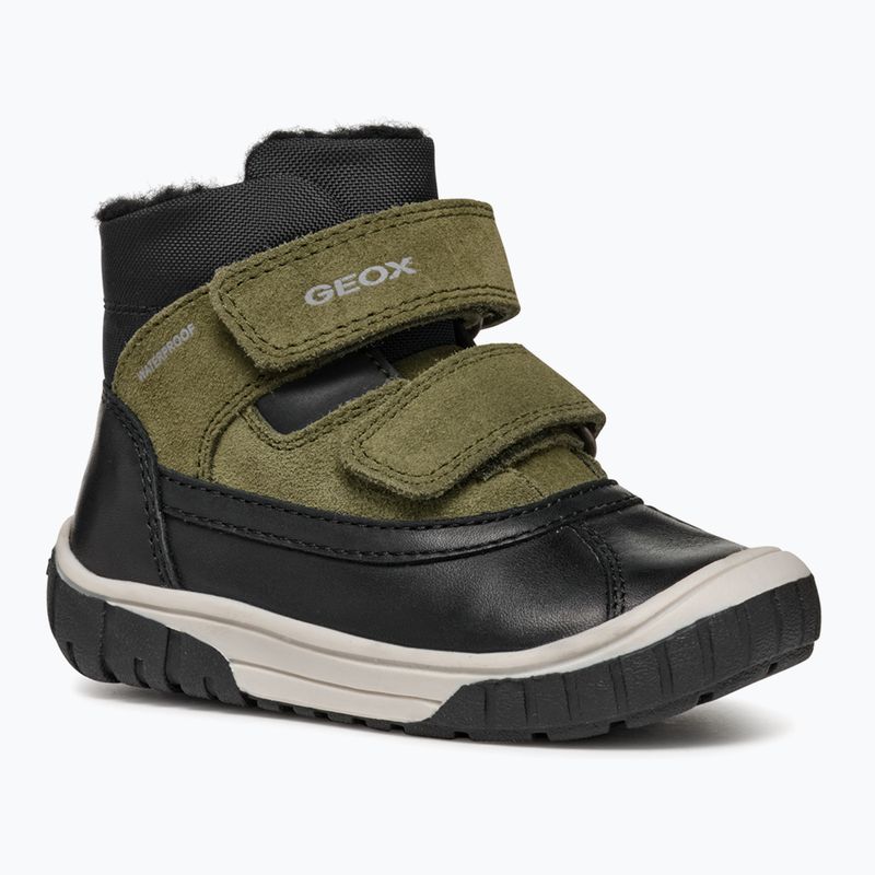 Śniegowce dziecięce Geox Omar black / dark green