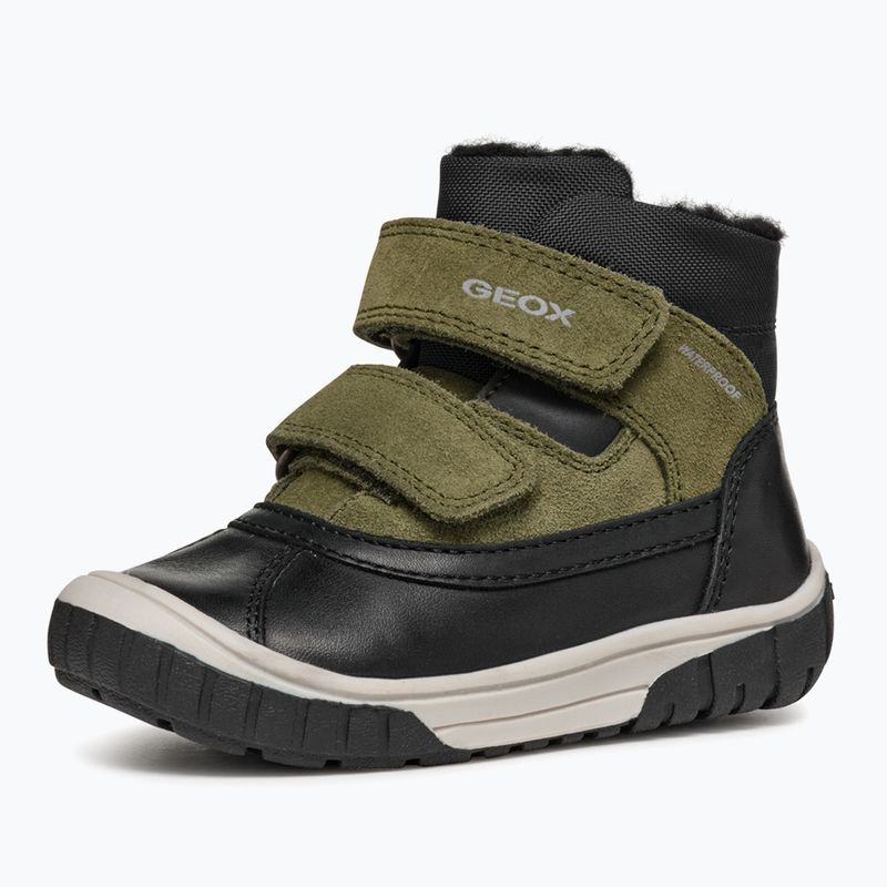 Śniegowce dziecięce Geox Omar black / dark green 3