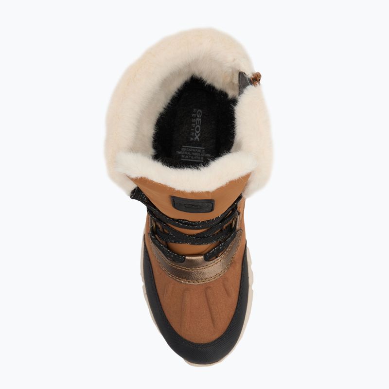 Śniegowce dziecięce Geox Flexyper ABX whisky / black 5