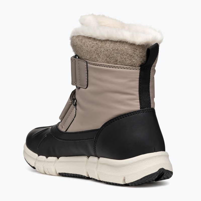 Śniegowce juniorskie Geox Flexyper ABX dark beige/black 4