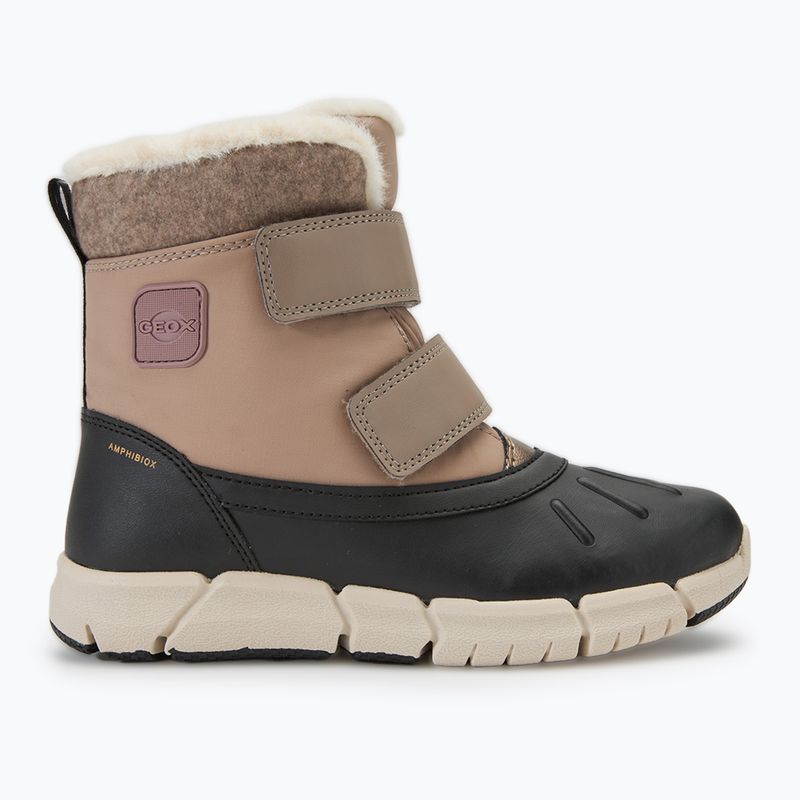 Śniegowce juniorskie Geox Flexyper ABX dark beige/black 2
