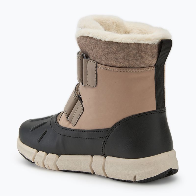 Śniegowce juniorskie Geox Flexyper ABX dark beige/black 3