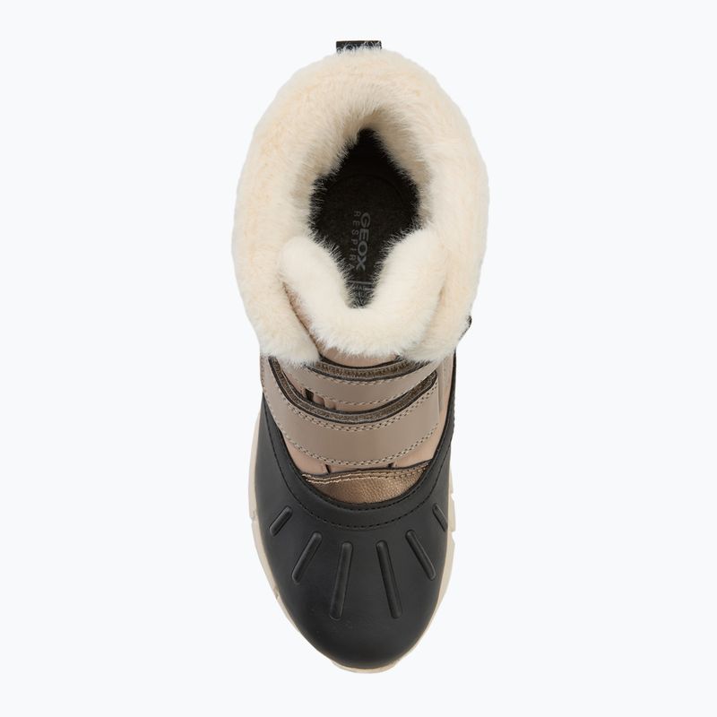 Śniegowce juniorskie Geox Flexyper ABX dark beige/black 5