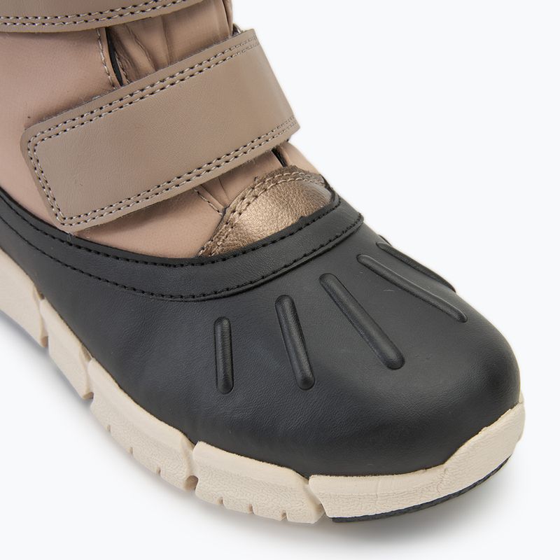 Śniegowce juniorskie Geox Flexyper ABX dark beige/black 7