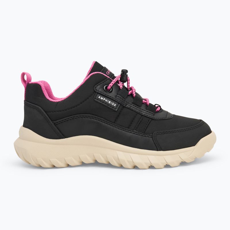 Buty juniorskie Geox Simbyos ABX black/fuchsia 2