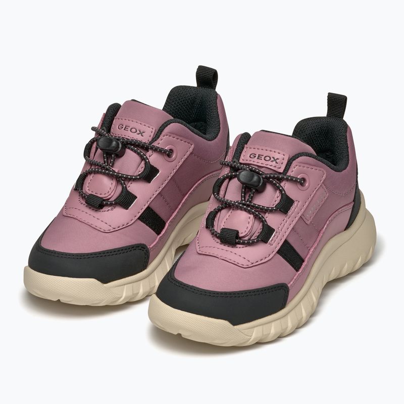 Buty juniorskie Geox Simbyos ABX dark pink/black 3
