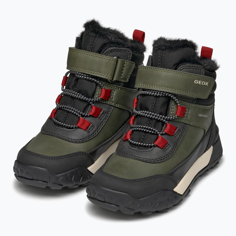 Śniegowce juniorskie Geox Trekkyup ABX dark green/black 10