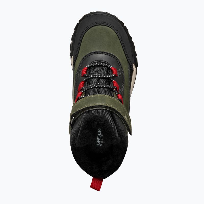 Śniegowce juniorskie Geox Trekkyup ABX dark green/black 12