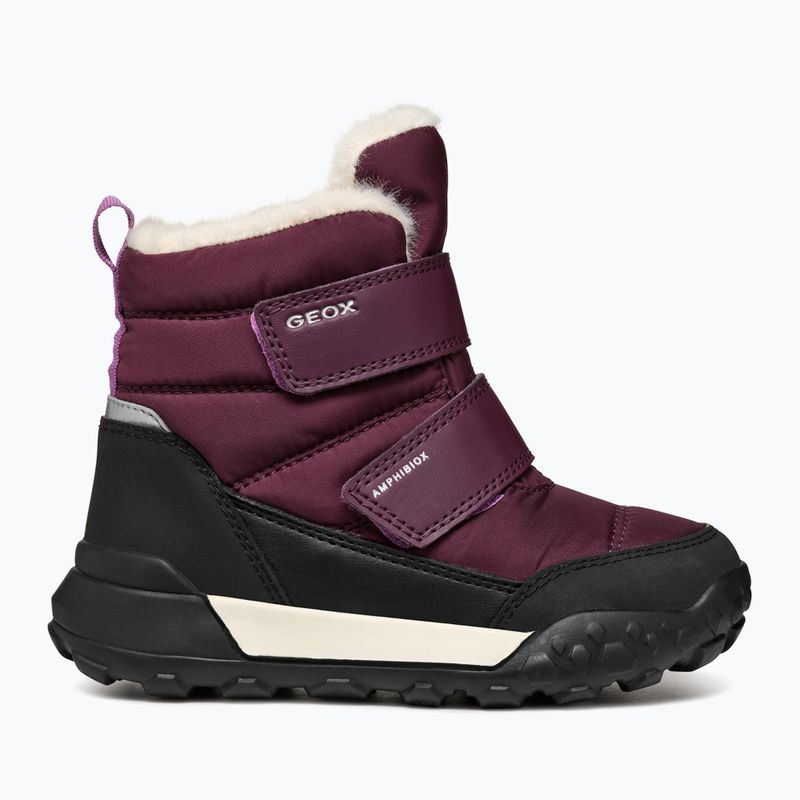 Śniegowce juniorskie Geox Trekkyup ABX burgundy 9