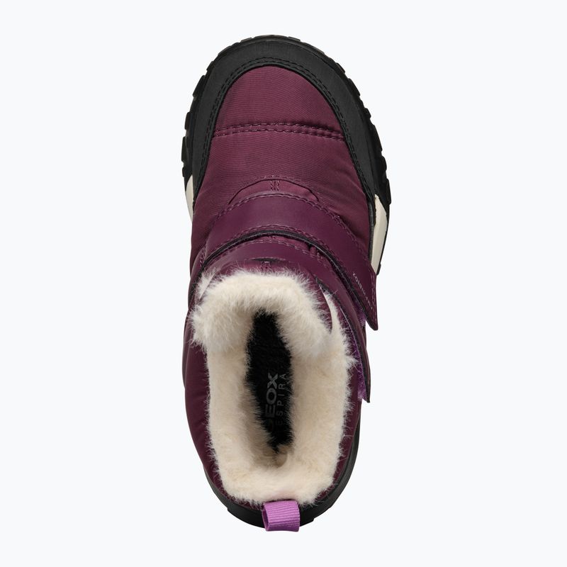 Śniegowce juniorskie Geox Trekkyup ABX burgundy 11