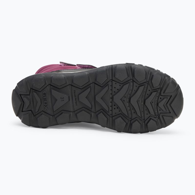 Śniegowce juniorskie Geox Trekkyup ABX burgundy 4