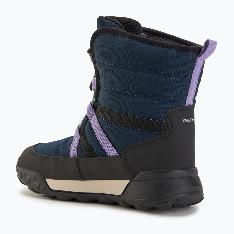 Śniegowce juniorskie Geox Trekkyup ABX navy/purple 3