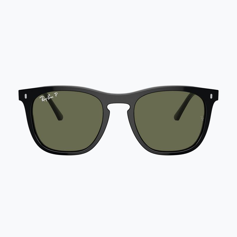 Okulary przeciwsłoneczne Ray-Ban RB2210 black/green polarized 2