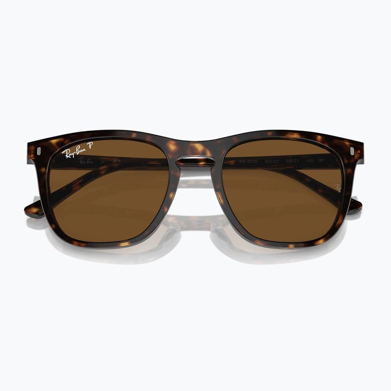 Okulary przeciwsłoneczne Ray-Ban RB2210 havana/brown polarized 3