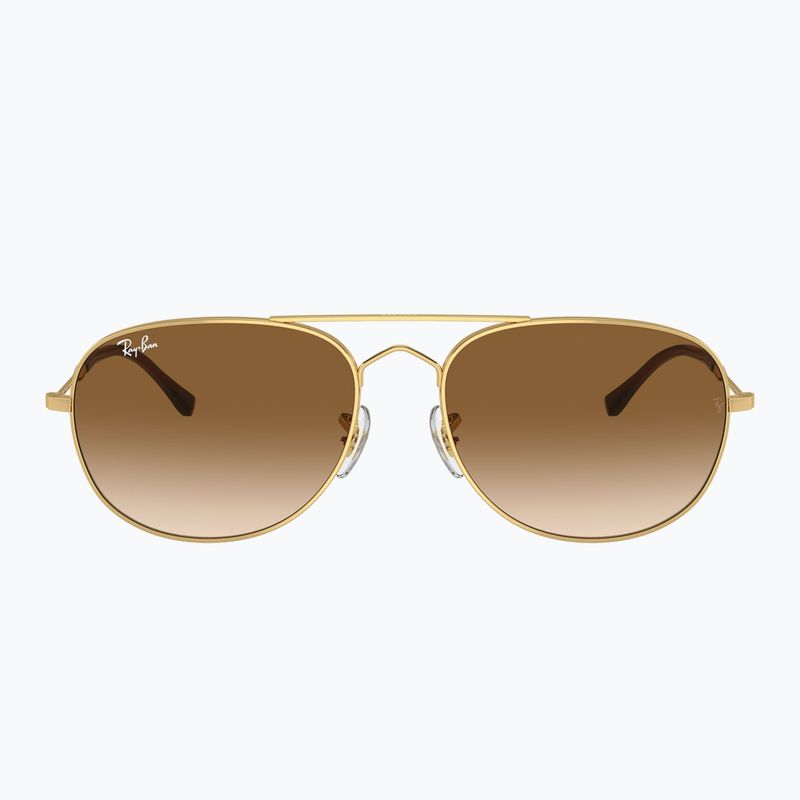 Okulary przeciwsłoneczne Ray-Ban Bain Bridge arista gold/clear brown 2