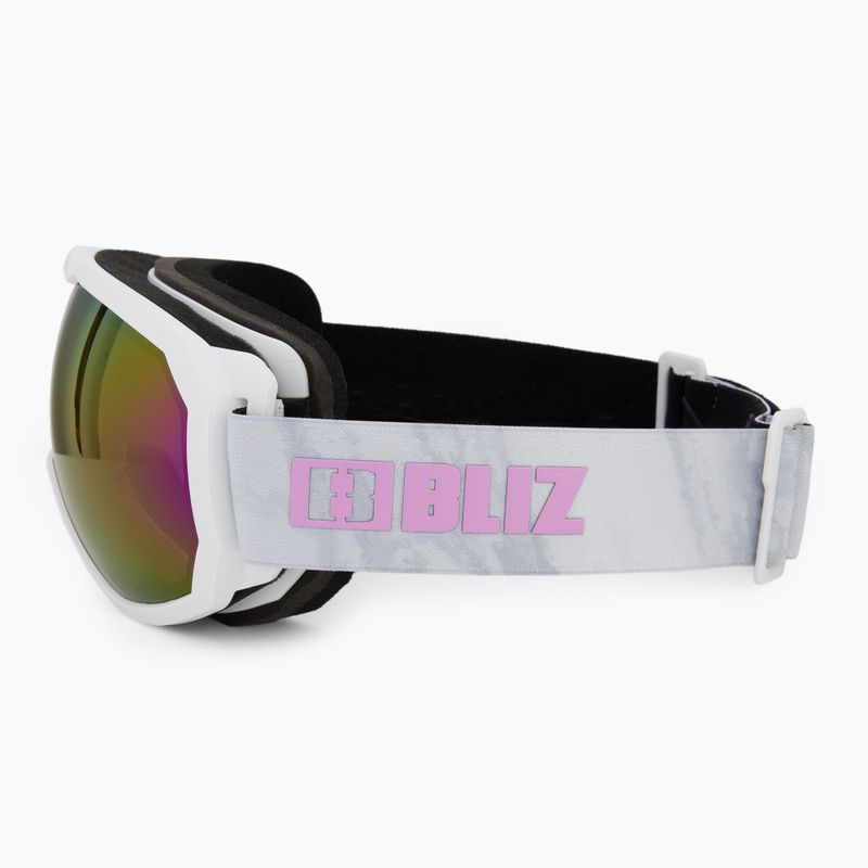 Gogle narciarskie Bliz Charge OTG matt white/brown pink 4