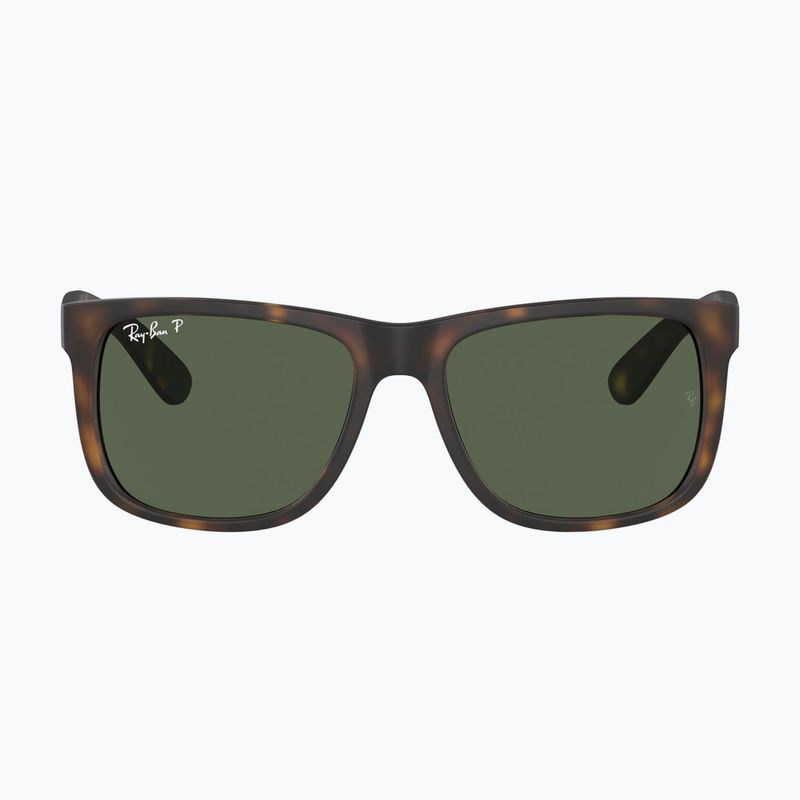 Okulary przeciwsłoneczne Ray-Ban Justin Classic havana/dark green polarized 2