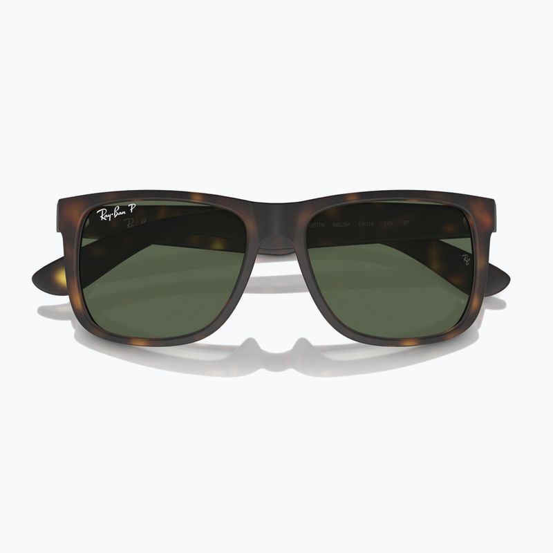 Okulary przeciwsłoneczne Ray-Ban Justin Classic havana/dark green polarized 3