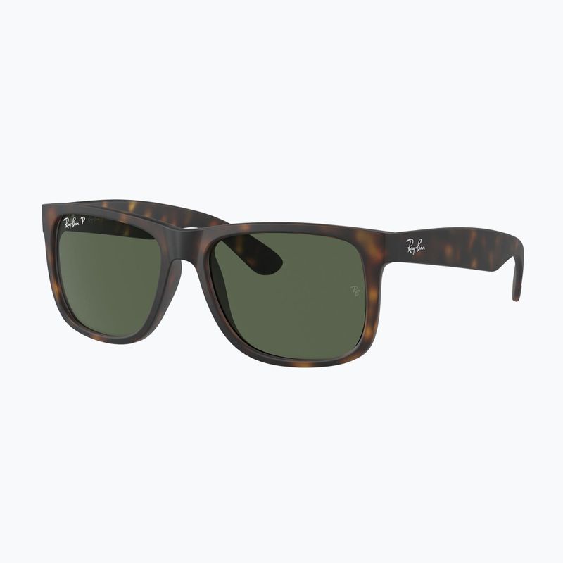 Okulary przeciwsłoneczne Ray-Ban Justin Classic havana/dark green polarized 4