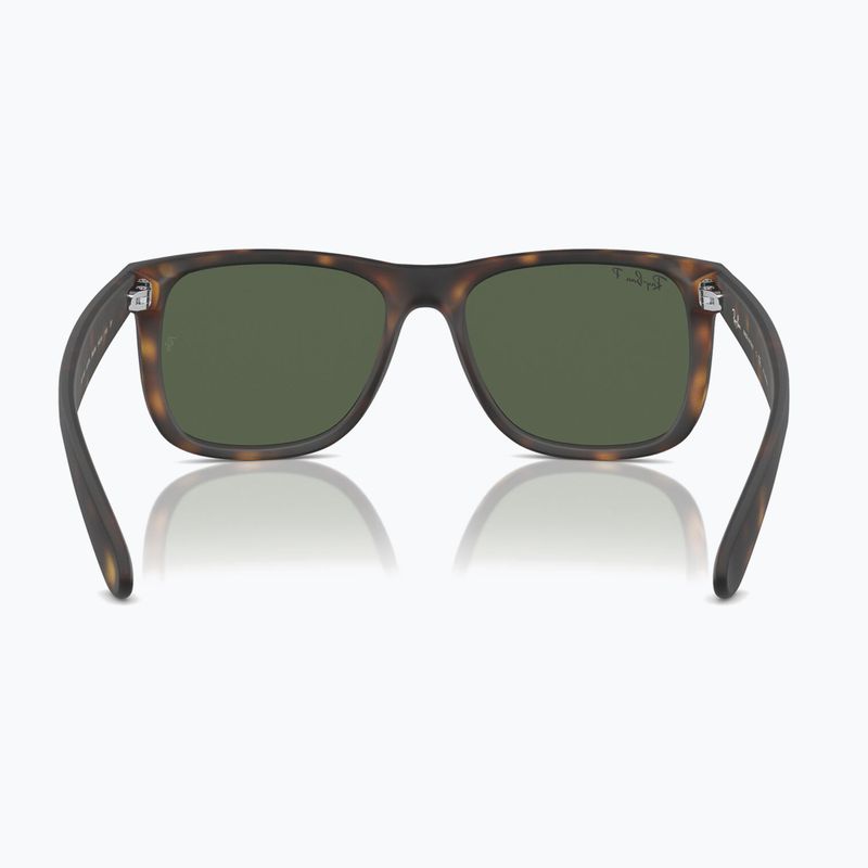 Okulary przeciwsłoneczne Ray-Ban Justin Classic havana/dark green polarized 5