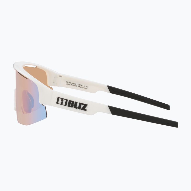 Okulary przeciwsłoneczne Bliz Matrix Small Nano Optics Nordic Light matt white/coral/orange blue 5