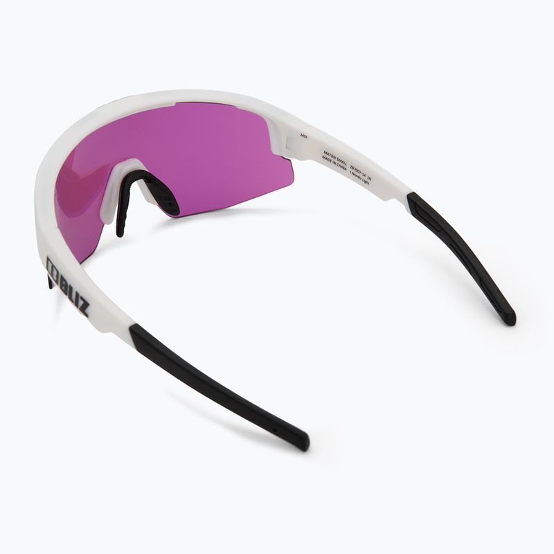Okulary przeciwsłoneczne Bliz Matrix Small Nano Optics Nordic Light matt white/begonia/violet blue 2