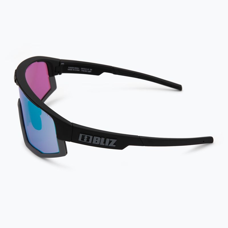 Okulary przeciwsłoneczne Bliz Fusion Small Nano Optics Nordic Light matt black/begonia/violet blue 5