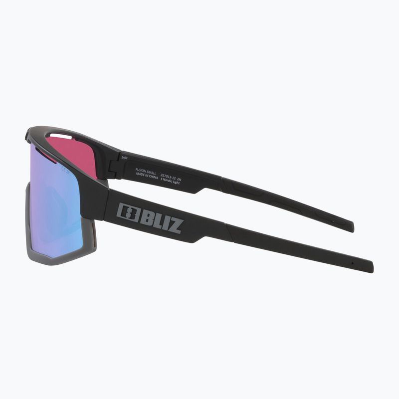 Okulary przeciwsłoneczne Bliz Fusion Small Nano Optics Nordic Light matt black/begonia/violet blue 5