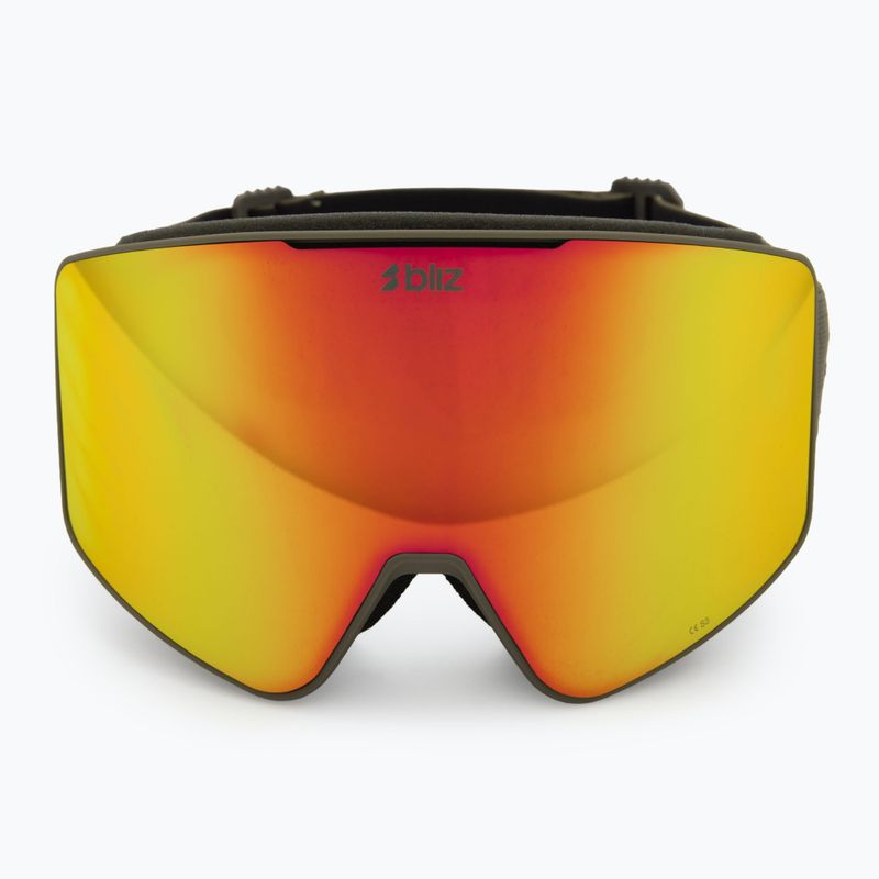 Gogle narciarskie Bliz G001 matte camo green/brown/red multi 2