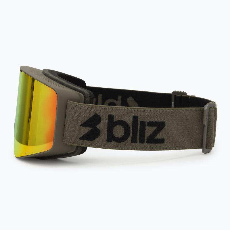 Gogle narciarskie Bliz G001 matte camo green/brown/red multi 4