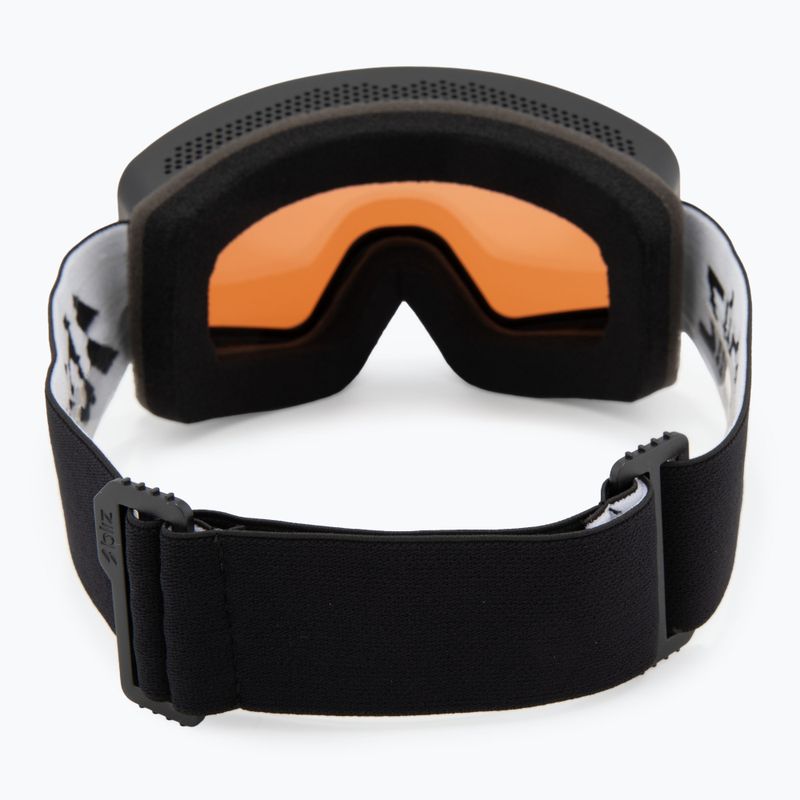 Gogle narciarskie Bliz G001 matte black/orange/silver mirror 3