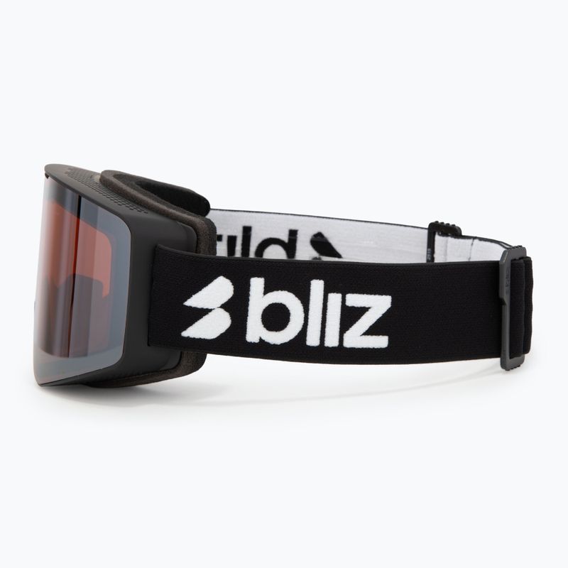 Gogle narciarskie Bliz G001 matte black/orange/silver mirror 4