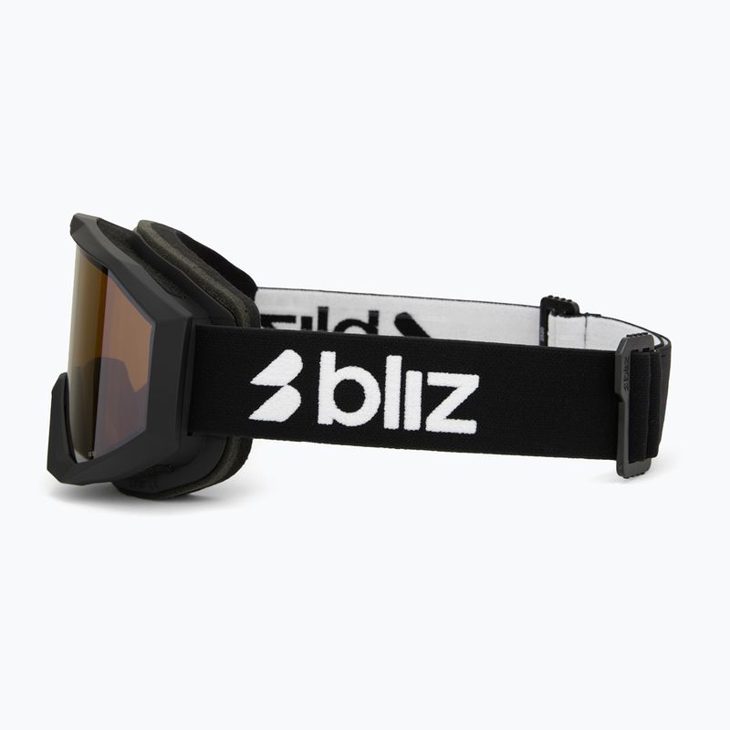 Gogle narciarskie Bliz Liner matte black/orange/silver mirror 4