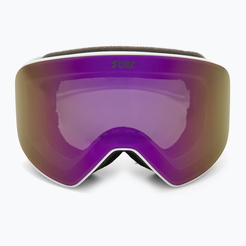 Gogle narciarskie Bliz Flow matte white/smoke/pink 2