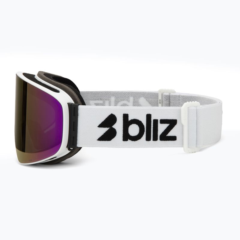Gogle narciarskie Bliz Flow matte white/smoke/pink 4