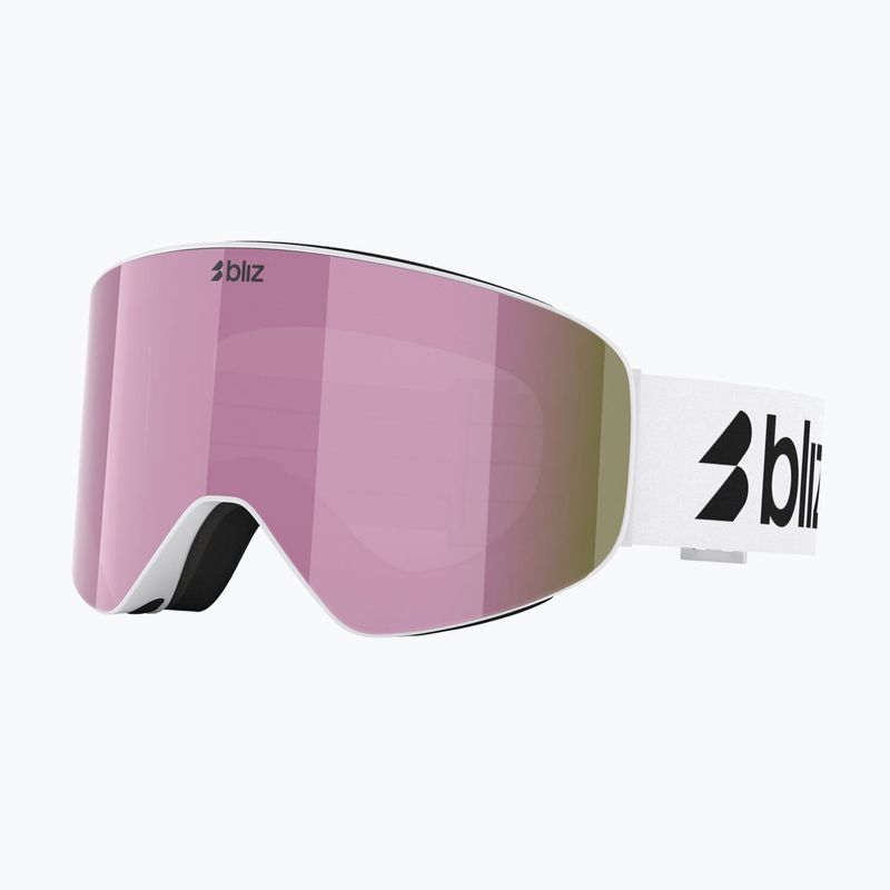 Gogle narciarskie Bliz Flow matte white/smoke/pink