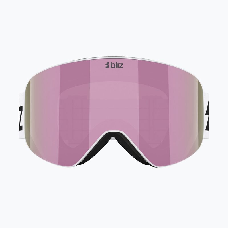 Gogle narciarskie Bliz Flow matte white/smoke/pink 2
