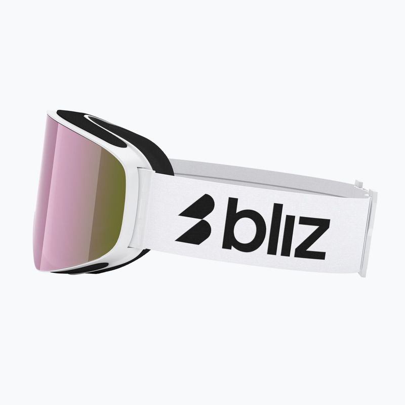 Gogle narciarskie Bliz Flow matte white/smoke/pink 4