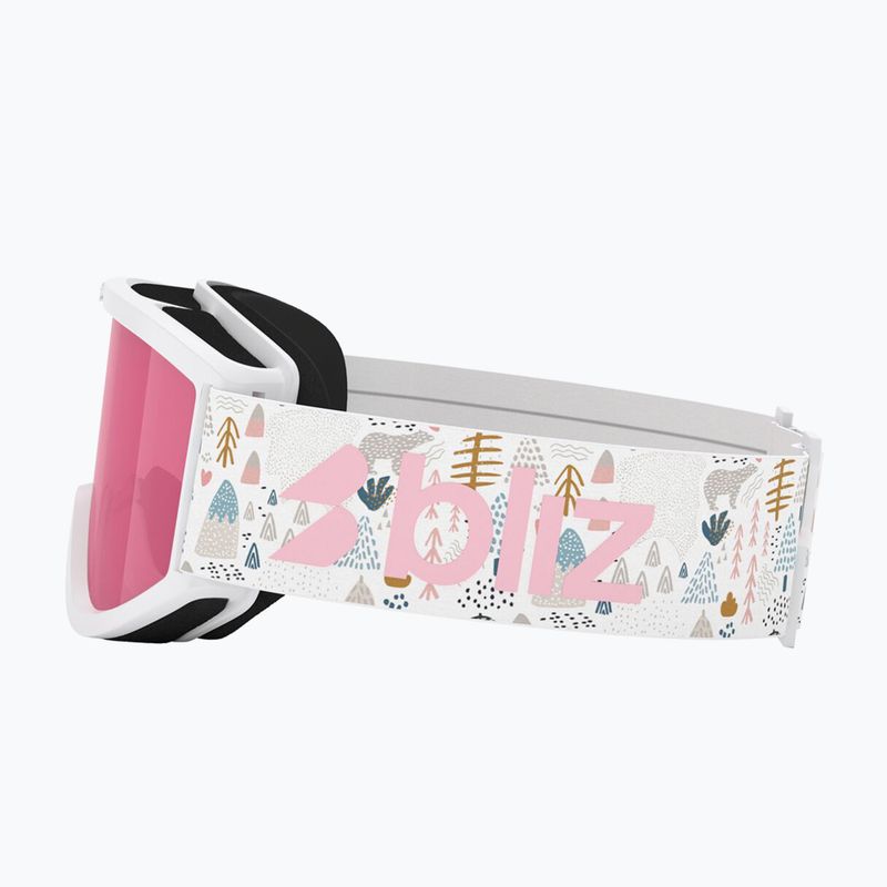 Gogle narciarskie dziecięce Bliz Pixie Jr matte white/pink 4