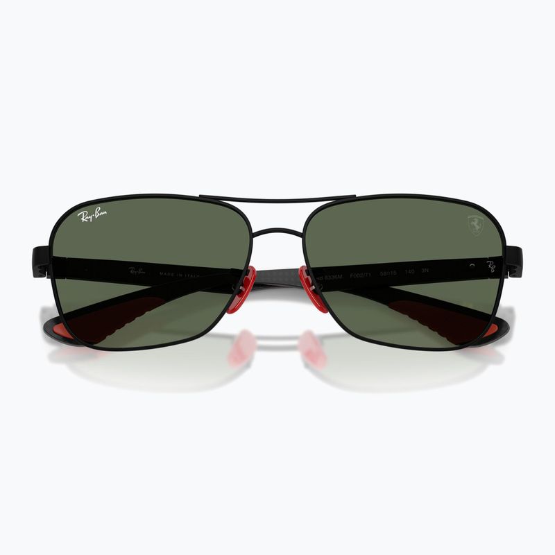 Okulary przeciwsłoneczne Ray-Ban Rb8336M Scuderia matt black/dark green 3