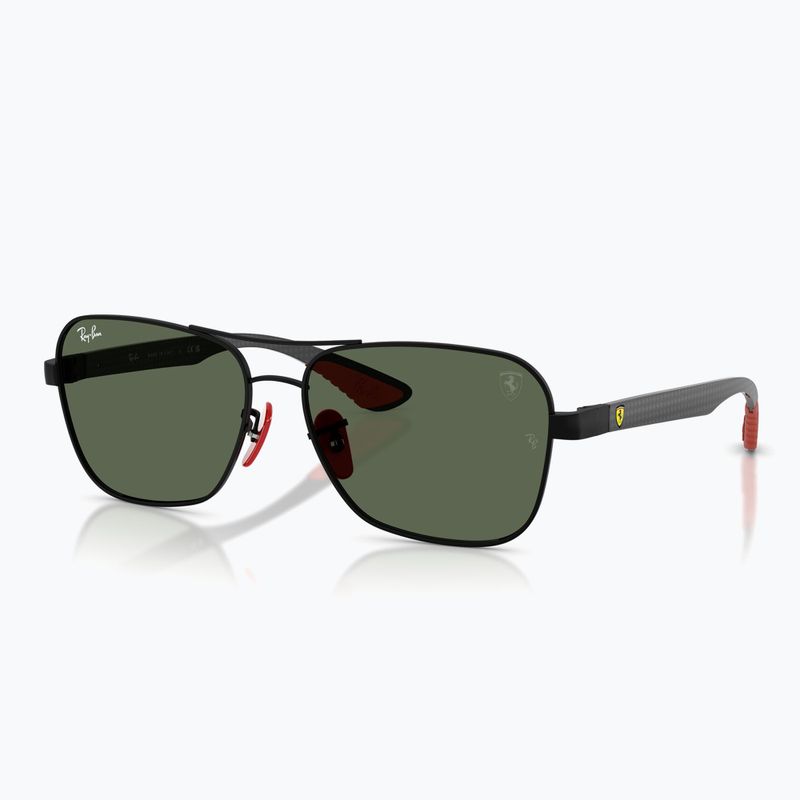 Okulary przeciwsłoneczne Ray-Ban Rb8336M Scuderia matt black/dark green 4