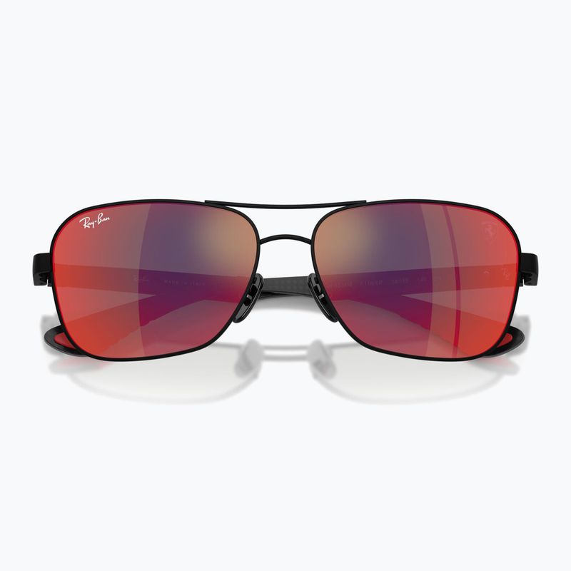 Okulary przeciwsłoneczne Ray-Ban Rb8336M Scuderia matt black/dark grey mirror blue/red 3