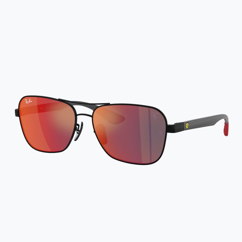 Okulary przeciwsłoneczne Ray-Ban Rb8336M Scuderia matt black/dark grey mirror blue/red 4