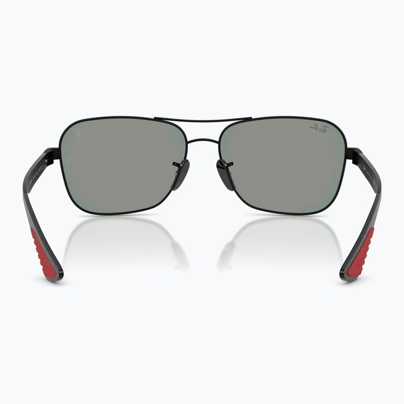 Okulary przeciwsłoneczne Ray-Ban Rb8336M Scuderia matt black/dark grey mirror blue/red 5